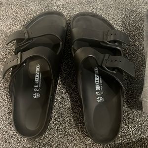 Black Birkenstock worn once have box